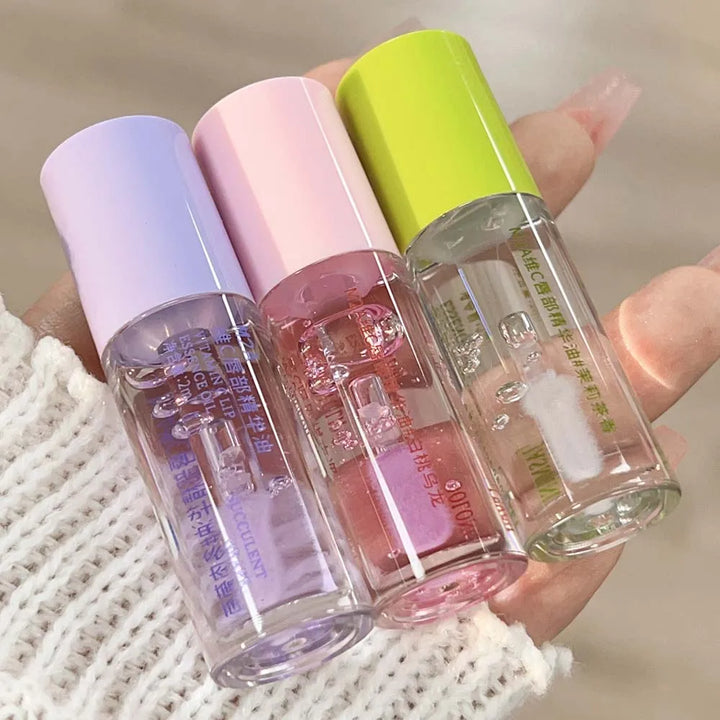 Rynx | Crystal Jelly Lip Oil Long-lasting moisturizing plumping liquid lipstick Clear lip tint hydrating non-sticky mirror lip gloss makeup