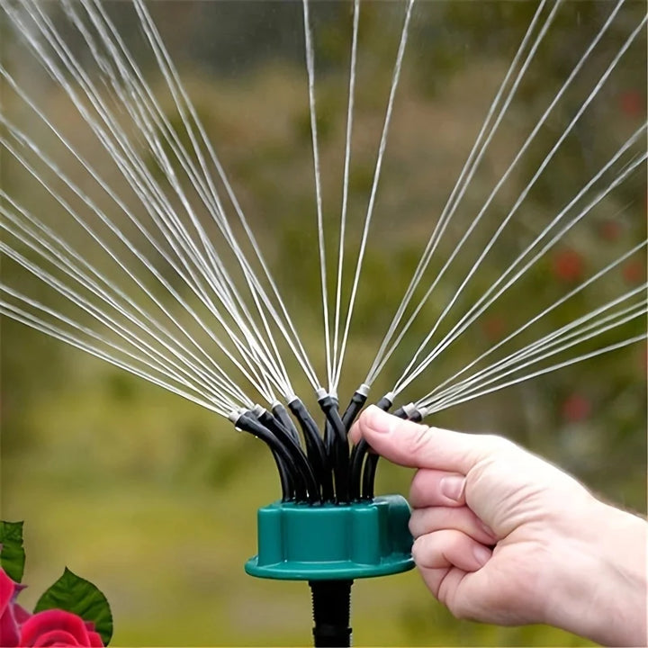 Lisslune | 12-in-1 Garden Irrigation System – Adjustable Sprinkler with 360-Degree Irrigation
