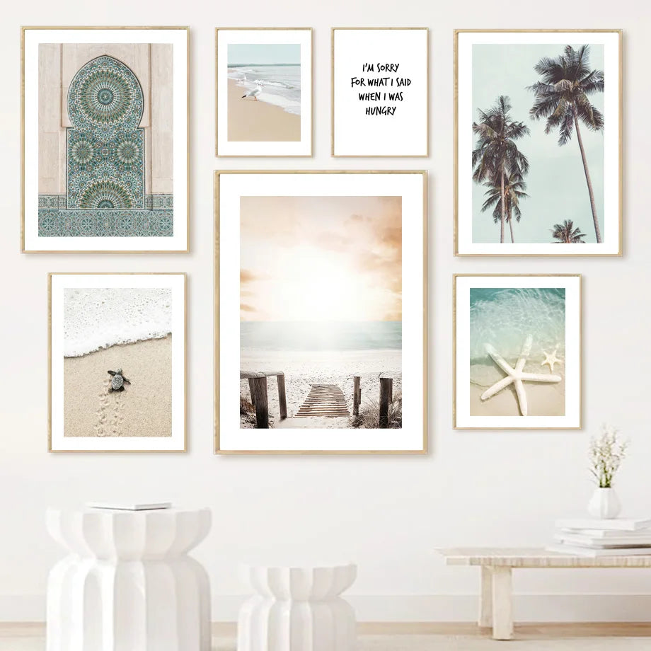 Lisslune | Beach Canvas Poster