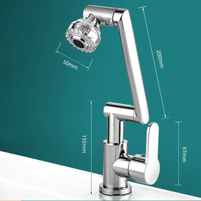 Lisslune | Spray water protected mechanical universal swivel arm faucet