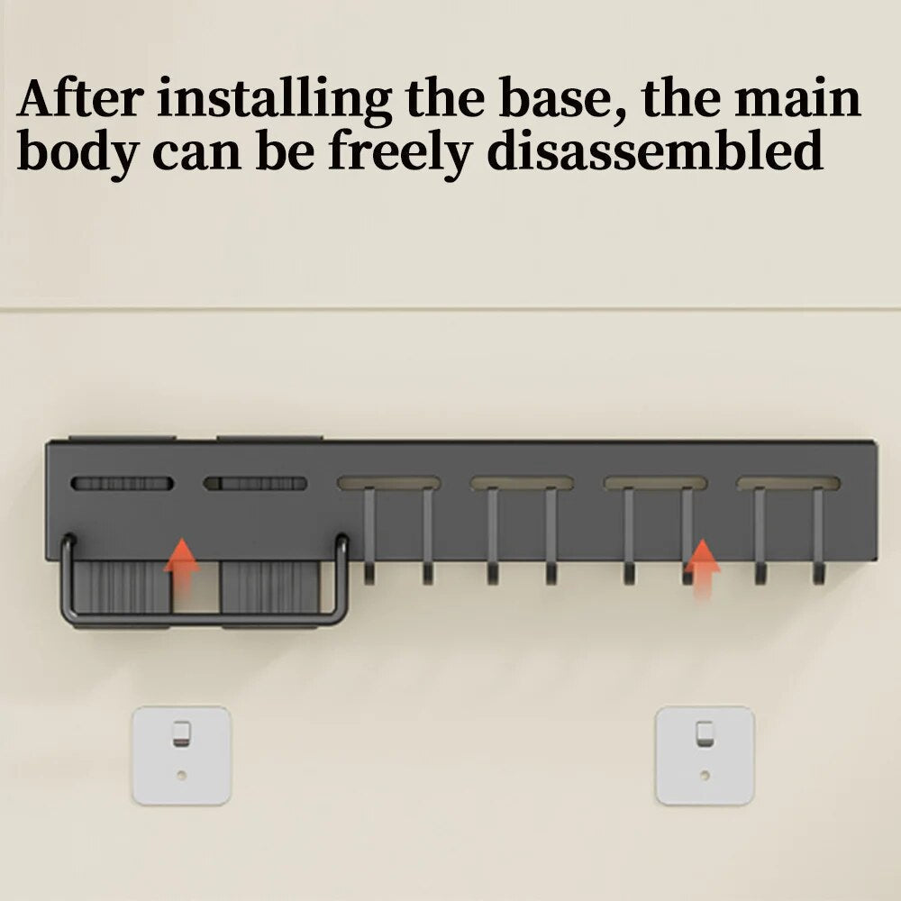 Lisslune | Modern Wall-Mounted Kitchen Organizer Tool Station