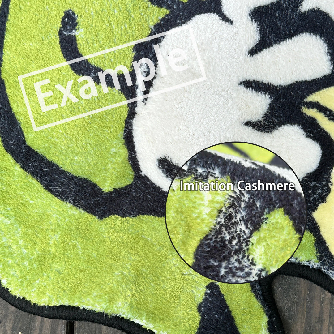 Rynx | Colorful Artificial Cashmere Thick Carpet Digital Printing Technique Simple Housewarming Gift Handcrafted Non-Slip Decorative Carpet
