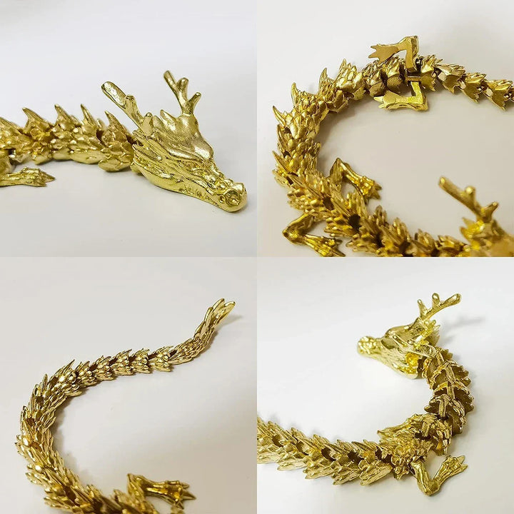 Lisslune | Mystic Scales 3D Brass Dragon Home Decor