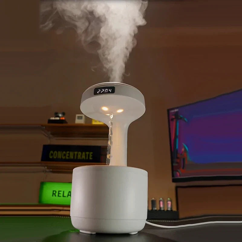 Lisslune | Anti-Gravity Water Droplet Air Humidifier Night Lamp