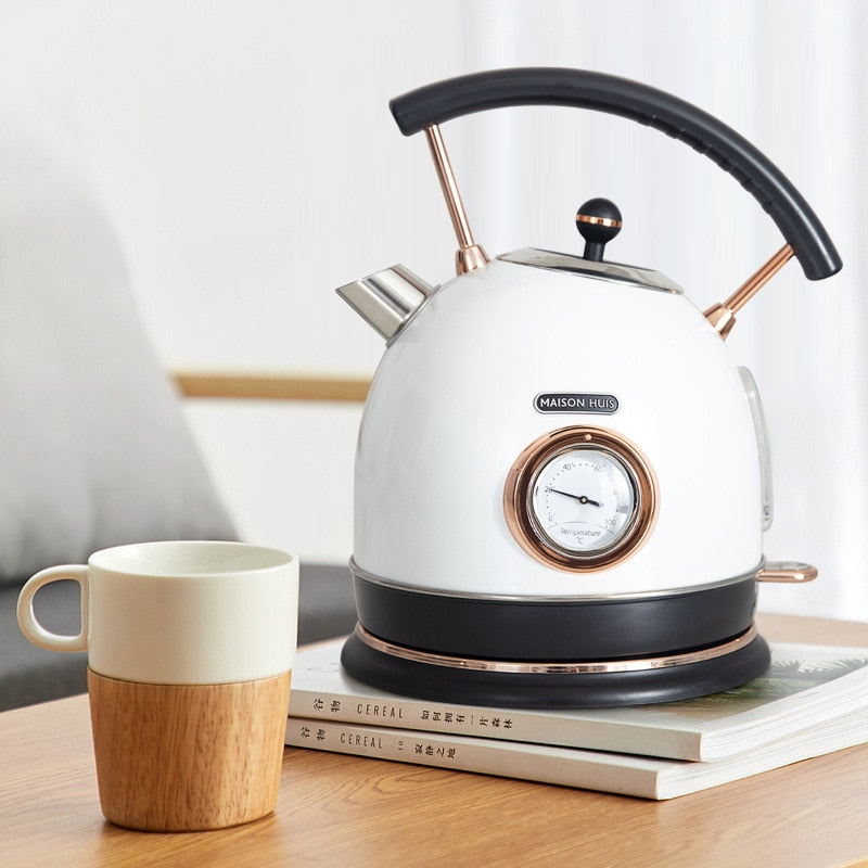Lisslune | Electric Thermometer Automatic Vintage Style Kettle