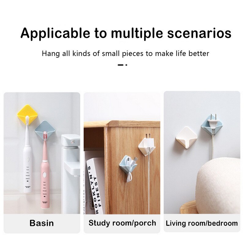 Lisslune | Self-Adhesive Strong Cable Holding Wall Hook