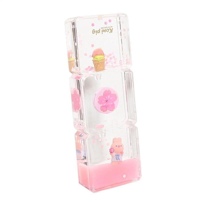 Lisslune | Floral Fantasy Liquid Cartoon Motion Hourglass