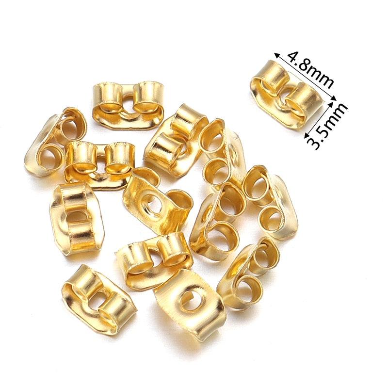 Lisslune | 500 Rubber Earring Back Stoppers: Essential Materials for Comfortable and Secure Jewelry Creations