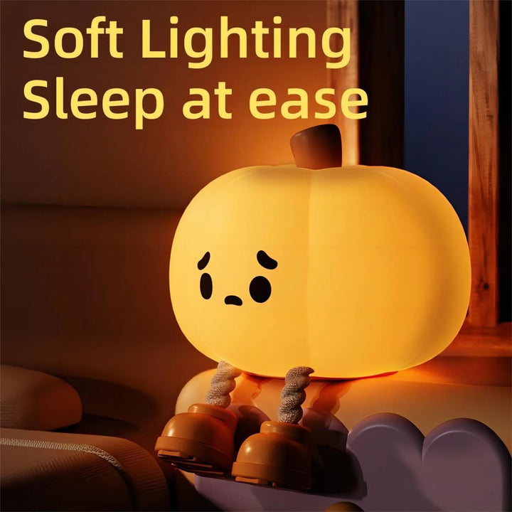 Lisslune | Sad Pumpkin Touch Sensor Lamp Decor