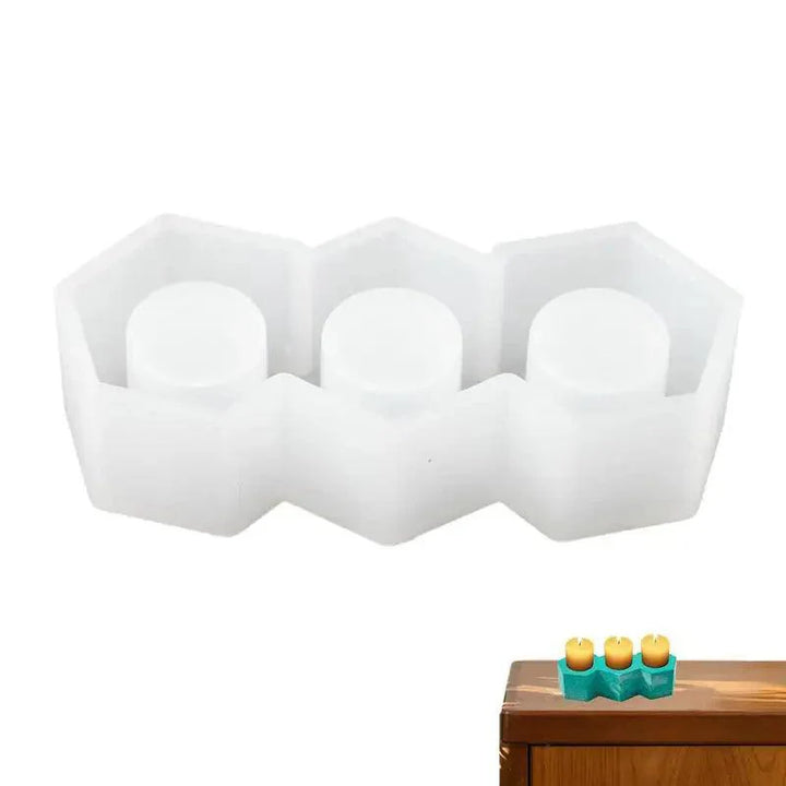 Lisslune | 3D Silicone Candle Holder Mold for DIY Resin Craft - Versatile Bowl for Candles, Chocolates, and More