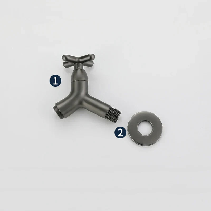 Lisslune | BrassFlow – Wall-Mounted Cold Water Tap in Solid Brass