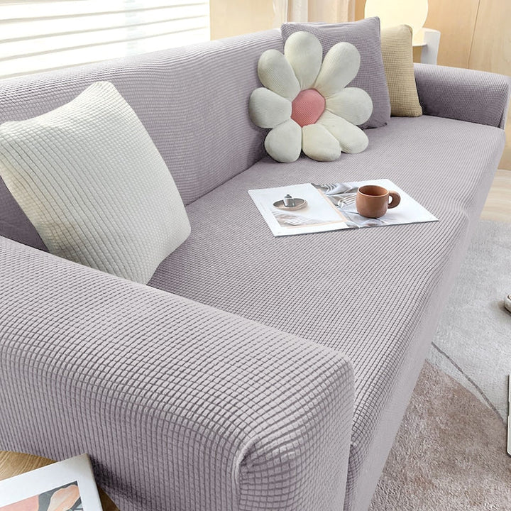 Lisslune | Textured Stretch Sofa Cover | Non-Slip, Machine Washable & Protective for 1-Seater, 2-Seater, and 3-Seater Sofas
