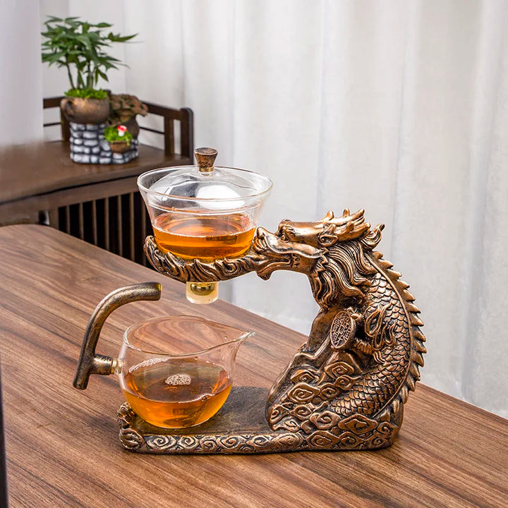 Lisslune | Magnetic Flow Kungfu Turtle Dragon Teapot Infuser
