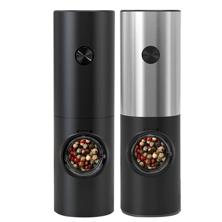 Lisslune | Electric automatic pepper and salt mill with LED light and adjustable grind - Perfect for the kitchen or the restaurant
