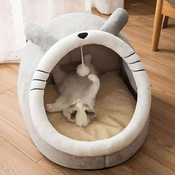 Lisslune | Ultimate Cat Comfort Oasis: Plush Cozy Hideaway Nest