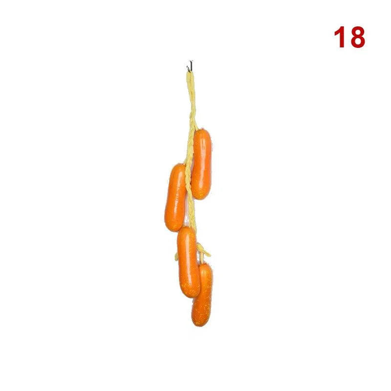 Lisslune | Realistic Hanging Foam Fruit and Seafood Decoration for Home and Event Enhancement