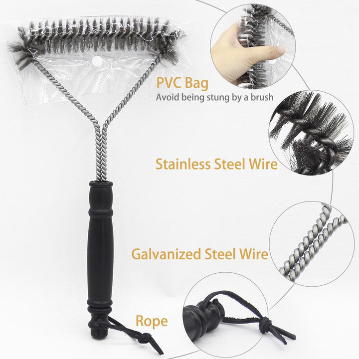 Lisslune | Stainless Steel BBQ Grill Cleaning Brush