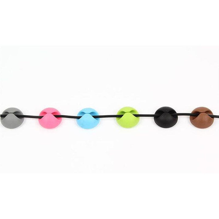 Lisslune | Silicone Cable Organizer Set: 5-Pack for tangle-free management