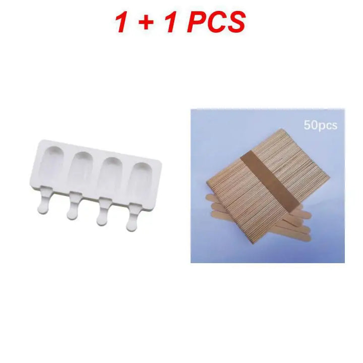 Lisslune | 4-Rack Non-Stick Popsicle Ice Cream Mold