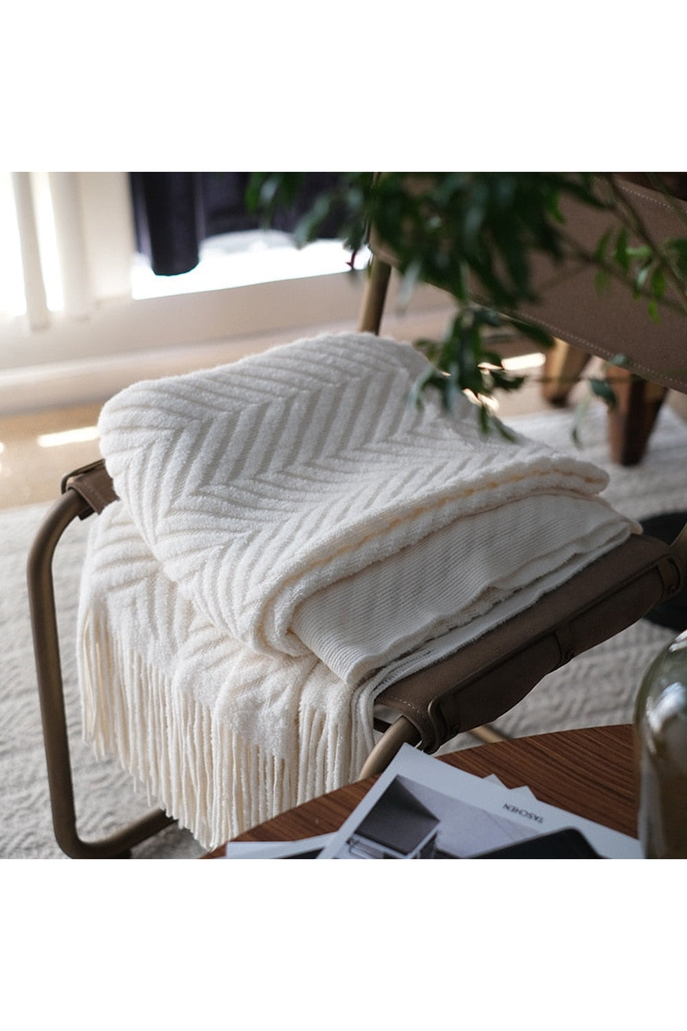 Lisslune | Zack Pattern Dark Academia Blanket