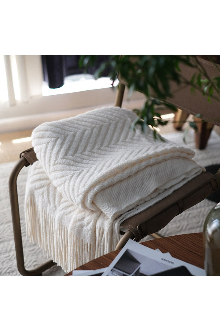 Lisslune | Zack Pattern Dark Academia Blanket