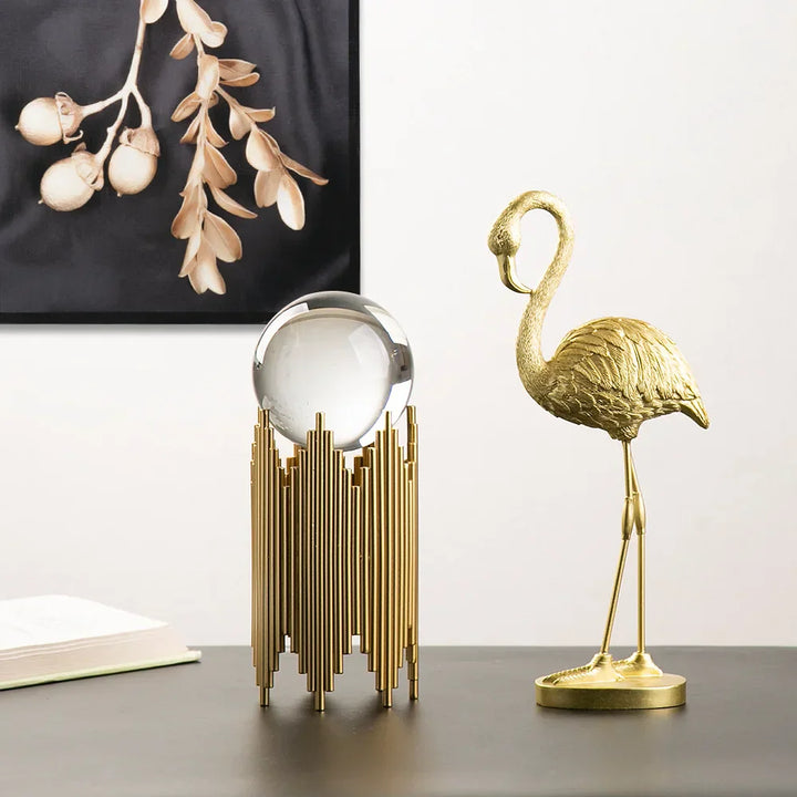Lisslune | Nordic Flamingo Figurine Figure Statue Sculpture Living Room Office Wedding Party Ornaments Home Decor Decoration Accessories