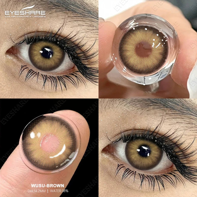 Rynx | Color contact lenses for eyes 1 pair High-quality grey lenses cosmetic blue eyes contact lenses annual cosmetic green eye lens