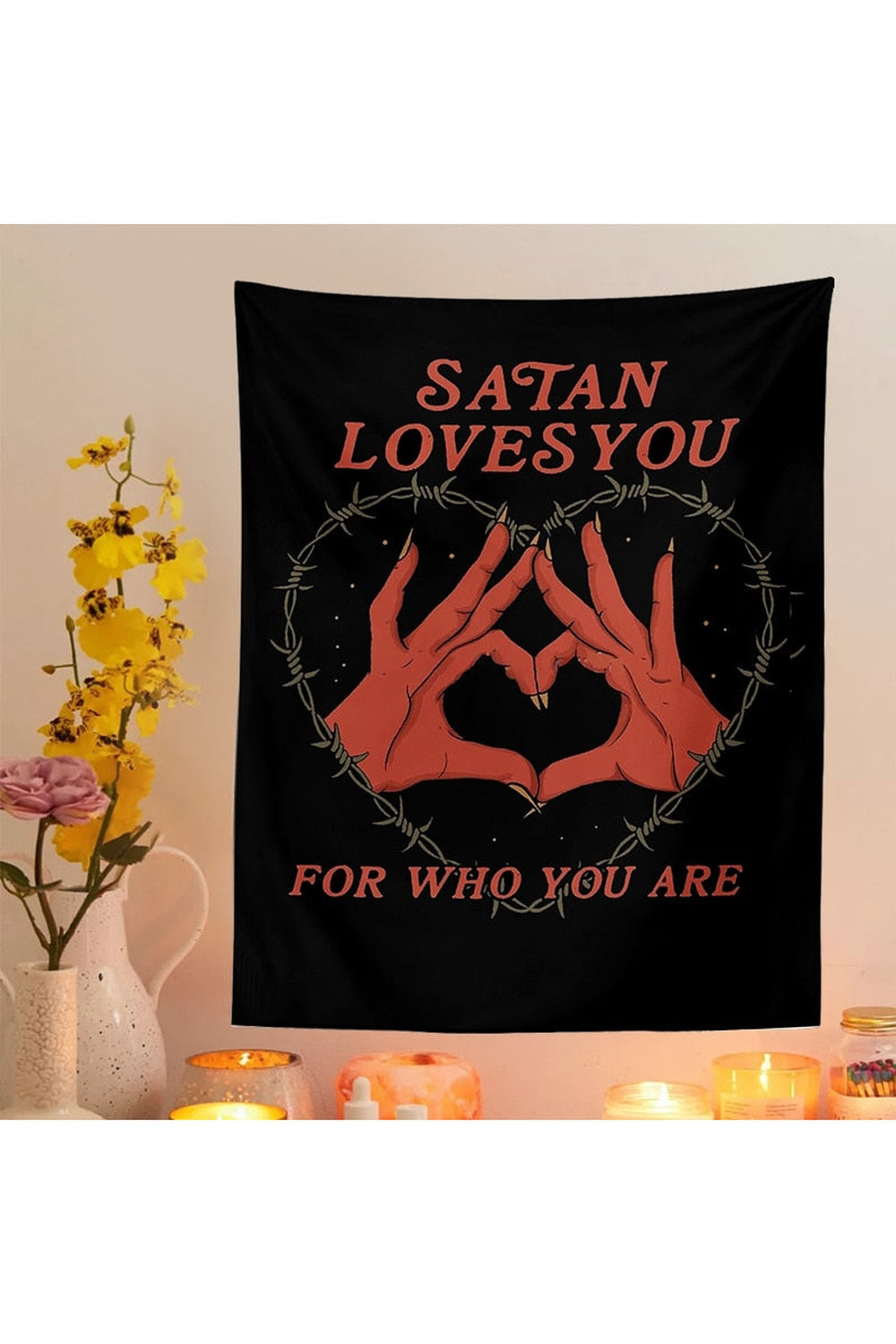 Lisslune | loves you angular tapestry