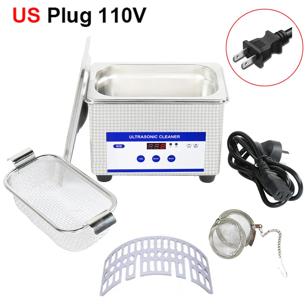 Lisslune | Ultrasonic Glasses Cleaner 40kHz Stainless Steel Jewellery Cleaning Machine – ClearWave