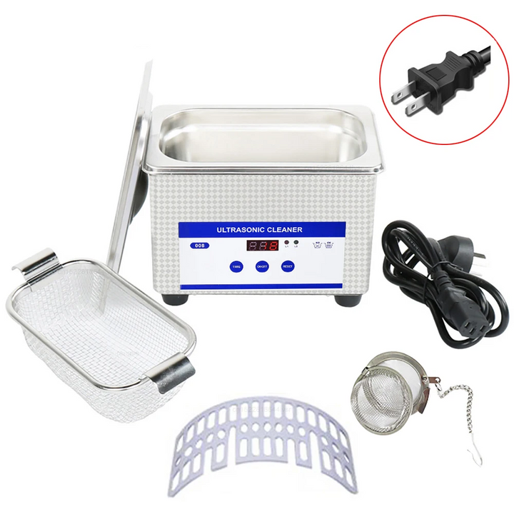 Lisslune | Ultrasonic Glasses Cleaner 40kHz Stainless Steel Jewellery Cleaning Machine – ClearWave