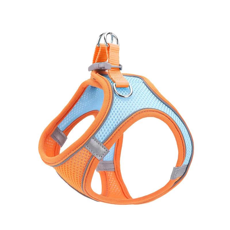 Lisslune | Reflective Adjustable Pet Harness and Leash Set - Breathable Vest for Small to Medium Dogs and Cats