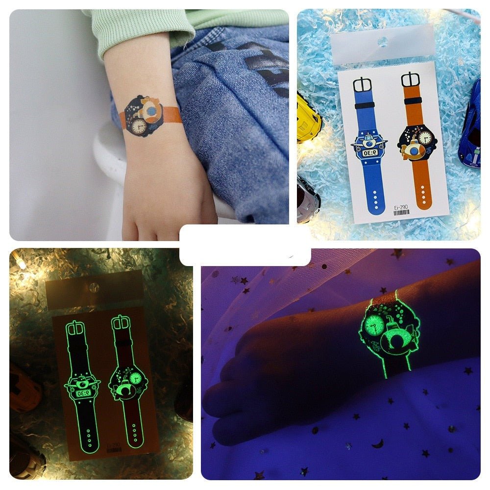 Lisslune | Luminous, washable watch tattoo stickers