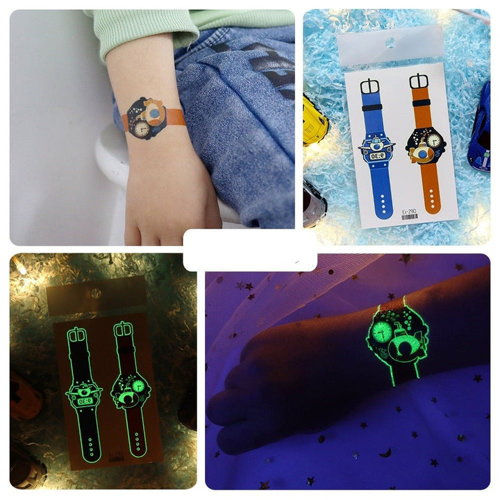 Lisslune | Luminous, washable watch tattoo stickers