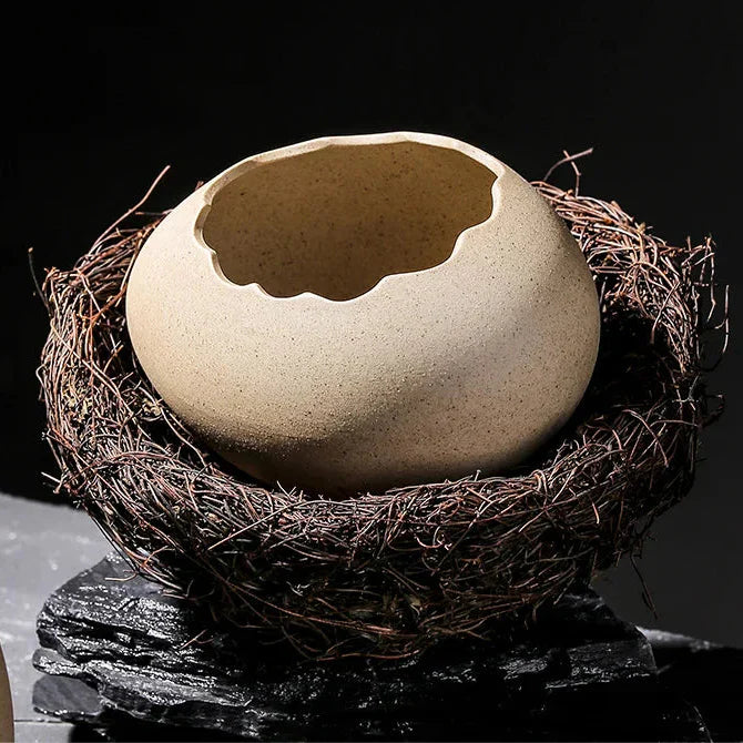 Lisslune | Creative Ceramic Bird Nest Eggshell Bowl