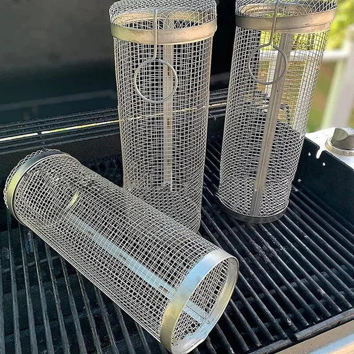 Lisslune | Versatile Stainless Steel BBQ Grill Basket for Outdoor Cooking Adventures