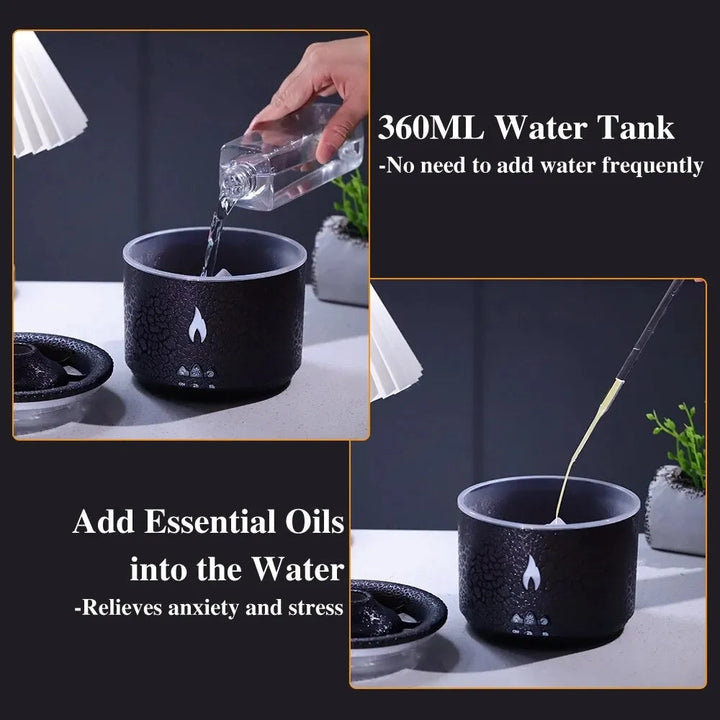 Lisslune | Portable ultrasonic aromatherapy humidifier with night light