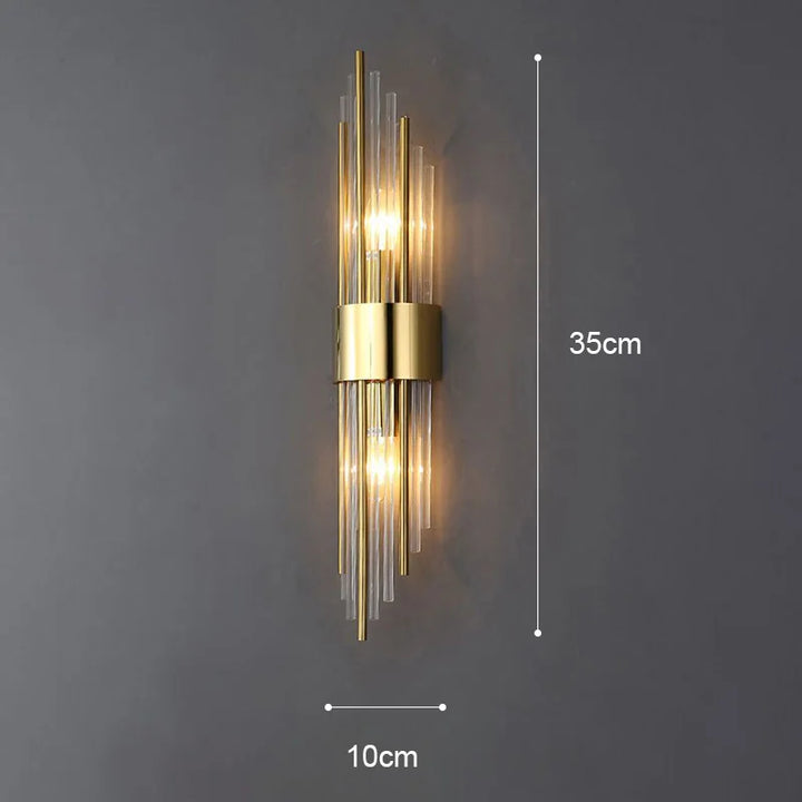 Lisslune | GoldenLuxe Elegant LED Wall Lamp | Luxurious Design in Gold | Stylish Wall Lighting