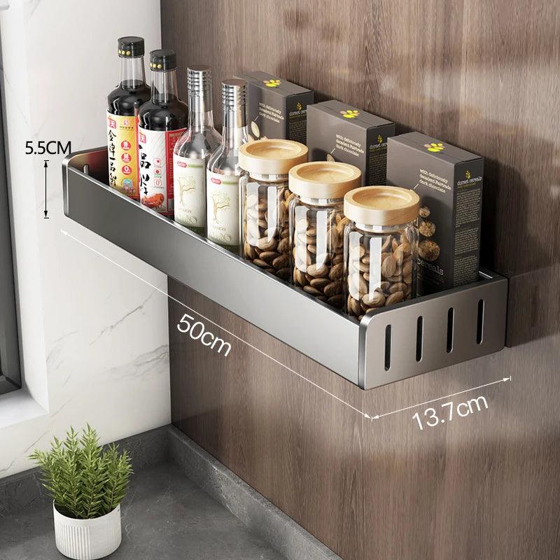 Lisslune | Space-saving aluminum kitchen shelf system