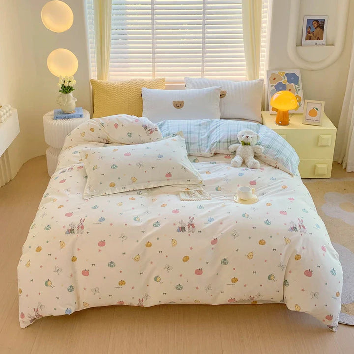Rynx | Khaki Striped Check Blanket Adults Kids Home Hotel Room Decoration Double Skin-friendly Comfort 100% Cotton Bedding 1 Piece