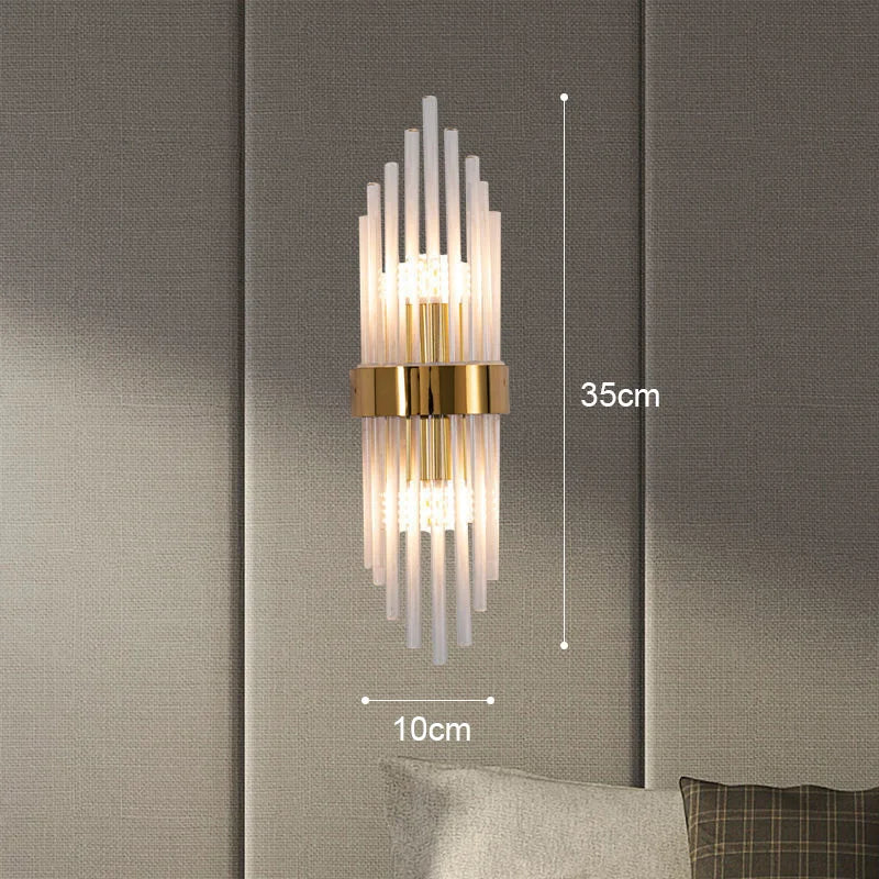 Lisslune | GoldenLuxe Elegant LED Wall Lamp | Luxurious Design in Gold | Stylish Wall Lighting