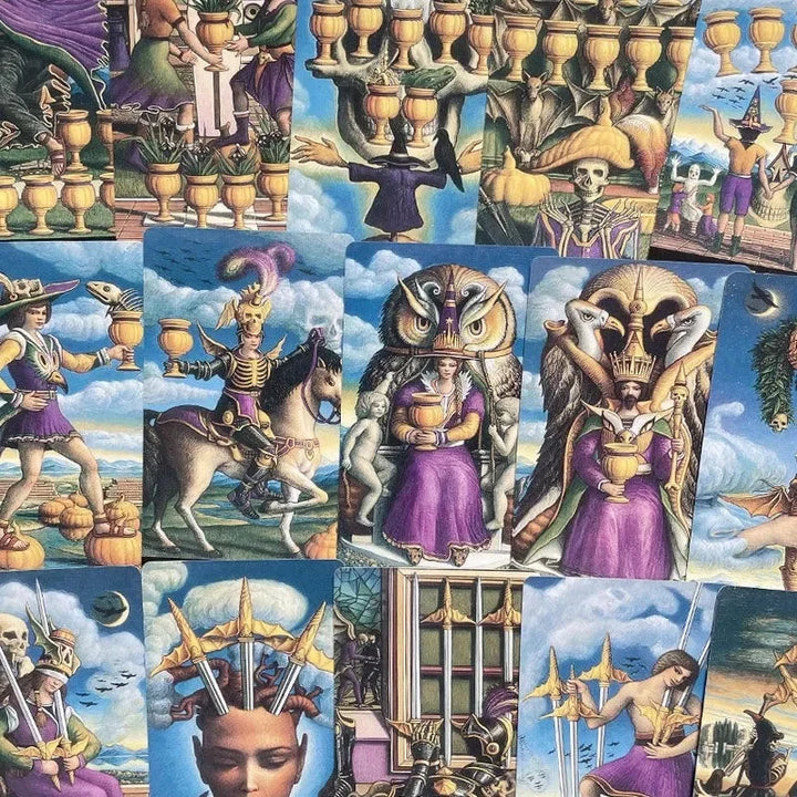 Rynx | 10.3*6cm Jack-O-Lantern Tarot Tarot Deck Card Games 78 Piece Cards