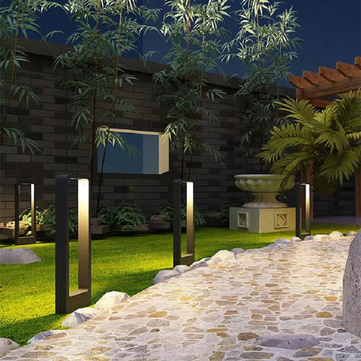 Lisslune | 15W LED garden light: aluminum post lamp for outdoor courtyard, villa landscape lighting