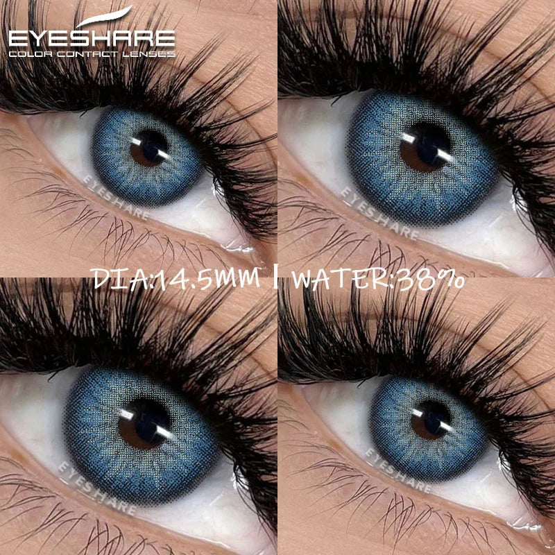 Rynx | New colored contact lenses for the eyes 1 pair of brown contact lenses fashionable blue eye lenses gray pupils green eye lenses annually