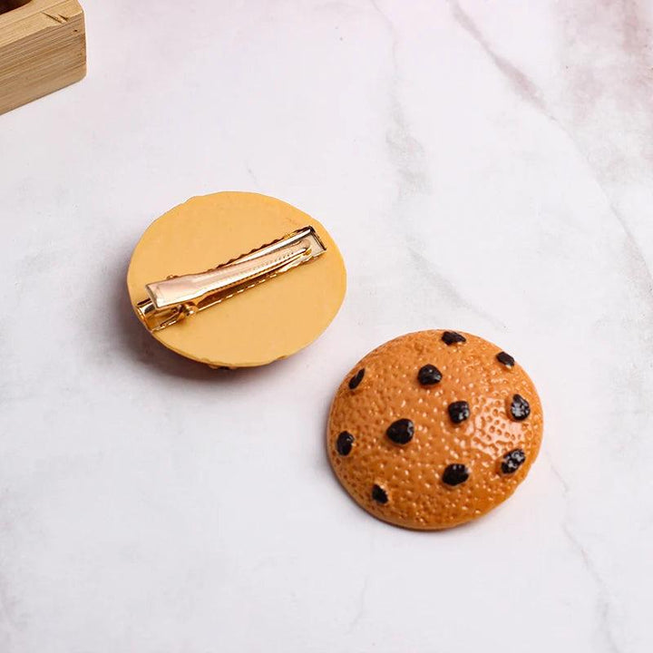 Lisslune | 5-piece DIY hairpin set with cute food theme - Cute hamburger, chips, and cookie designs for kids