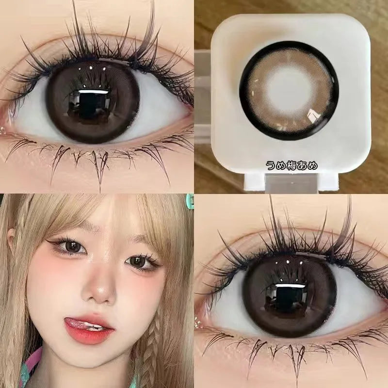 Lisslune | 1Pair Myopia Colored Contact Lenses for Eyes Fashion High Quality Beauty Pupil Student Color Cosmetic
