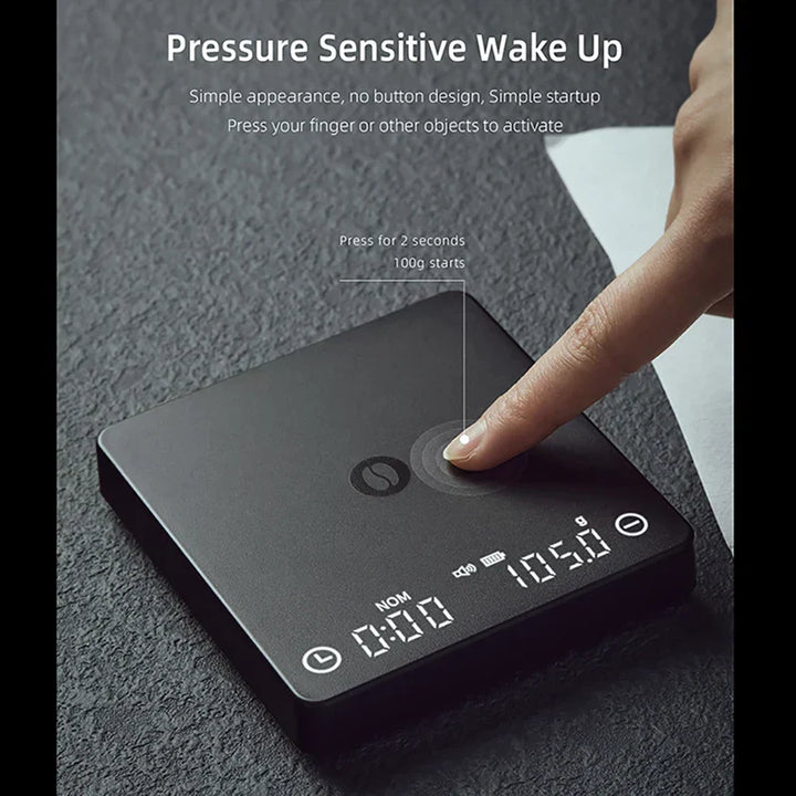 Lisslune | SearchPean Tiny/Tiny2s Espresso Coffee Kitchen Scale, Mini Smart Timer, USB, 2 kg/0.1 g/oz/ml, free shipping, gift for man and woman