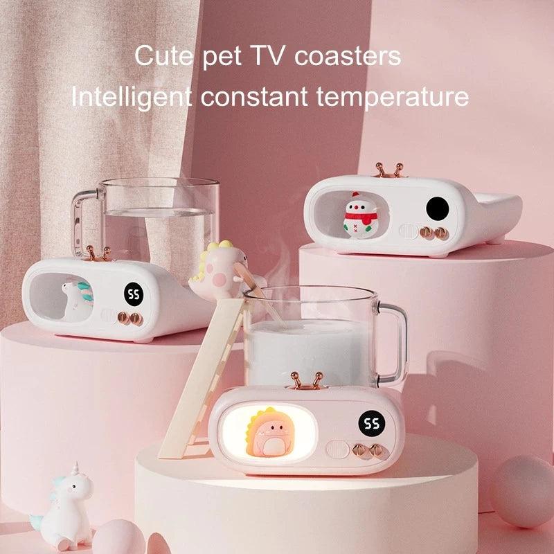 Lisslune | Electric mug warmer with LED display and adjustable heating options