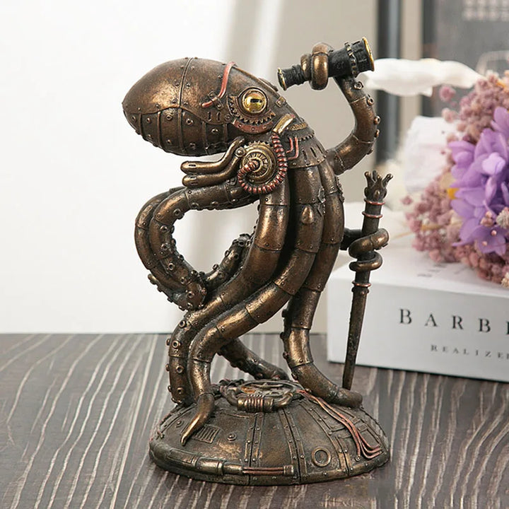 Lisslune | Steampunk Octopus Mechanical Traveler Figurines Home Decors