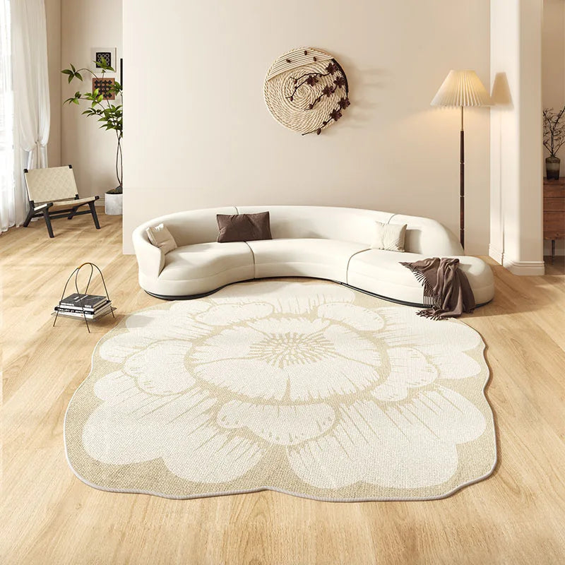 Rynx | Art carpet irregular living room rug non-slip bedroom carpets easy care large area rug easy storage rugs minimalist rug