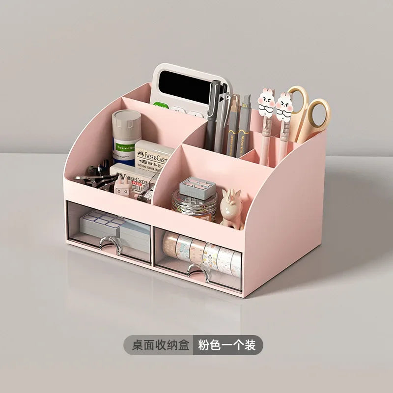 Rynx | Office desk storage box organizer transparent small drawer storage cabinet student desk stationery knick-knack organizer boxes
